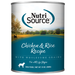 NUTRISOURCE ADULT CHICKEN & RICE RECIPE DOG FOOD CAN 13 OZ