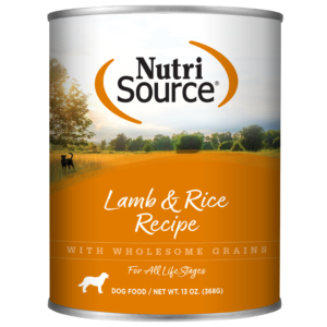 NUTRISOURCE ADULT LAMB & RICE RECIPE DOG FOOD CAN 13 OZ