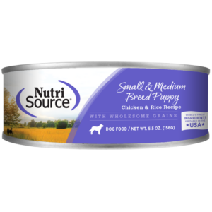 NUTRISOURCE SMALL & MEDIUM BREED PUPPY FOOD FOR DOG CAN 5.5 OZ