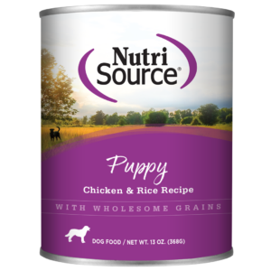 NUTRISOURCE PUPPY CHICKEN & RICE FORMULA FOOD FOR DOGS CAN 13 OZ