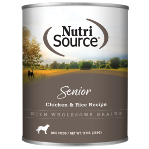 NUTRISOURCE SENIOR CHICKEN & RICE FORMULA FOOD FOR DOGS CAN 13 OZ