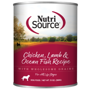 NUTRISOURCE CHICKEN, LAMB & OCEAN FISH FORMULA DOG FOOD CAN 13 OZ