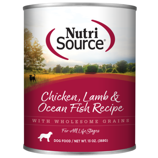 NUTRISOURCE CHICKEN, LAMB & OCEAN FISH FORMULA DOG FOOD CAN 13 OZ