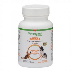 Vetoquinol Triglyceride OMEGA Omega-3 Fatty Acids Large & Giant Breed Dogs Cap 60 us