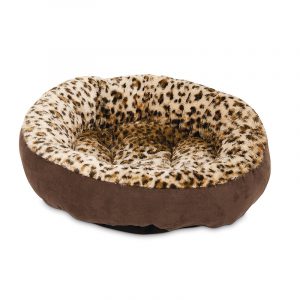 PETMATE AP 18" ROUND BED ANIMAL PRINT 26736