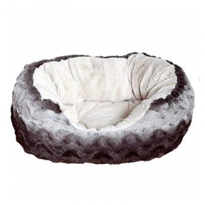 RW GREY /CREAM SNUGGLE PLUSH OVAL 20" 04375