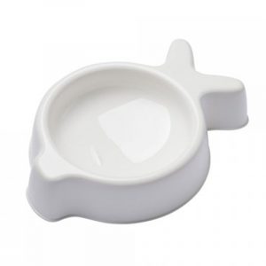 U.P. Fish cat bowl white SD1111BI
