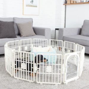 韓國SMART FENCE (Door) -PLASTIC PET FENCE (Ivory) Small