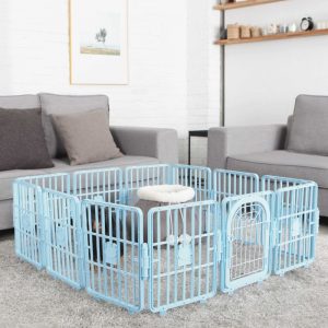 韓國SMART FENCE (Door) -PLASTIC PET FENCE (Blue)  Small