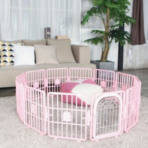 韓國SMART FENCE (Door) -PLASTIC PET FENCE (Pink)  Small