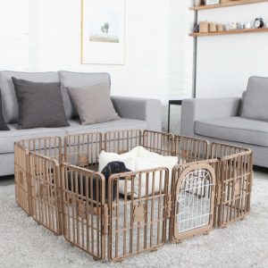 韓國SMART FENCE (Door) -PLASTIC PET FENCE (Brown) Small