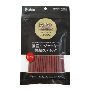Asuku JP 優質牛肉乾超細棒80克