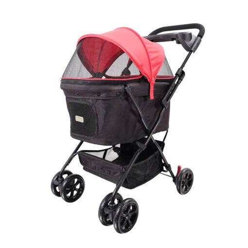 Ibiyaya Easy Strolling Pet Buggy - Simple (RED) FS1617-R - Image 7
