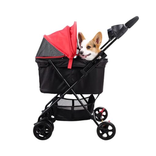 Ibiyaya Easy Strolling Pet Buggy - Simple (RED) FS1617-R - Image 8