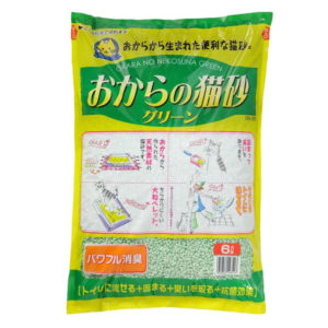HITACHI Tofu Cat Litter Green (SOAP SCENTED)  6L