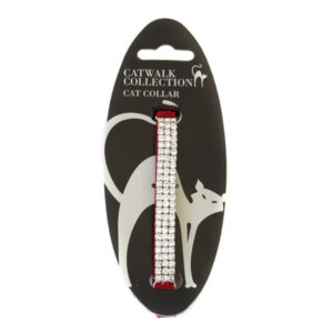 RW Diamante Red Faux Suede 03188