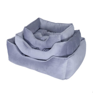 RW LUXURY SILVER VELVET BED MEDIUM 90916