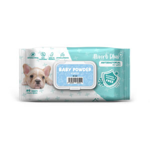 Absorbplus 抗菌濕紙巾(爽身粉)80片