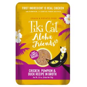 Tiki Cat Aloha Friend Wet Cat Food Chicken Pumpkin Duck 2.5z