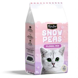 Kit Cat Snow Peas Antibacterial Cat Litter - Floral Mix 7L KC-1685