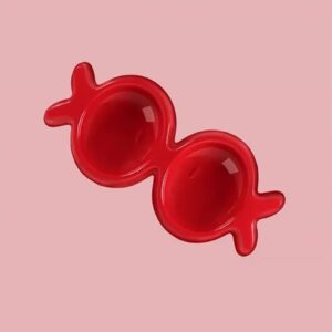 FishKiss - unpacked - cat double-bowl red 2017  MADE IN ITALY
