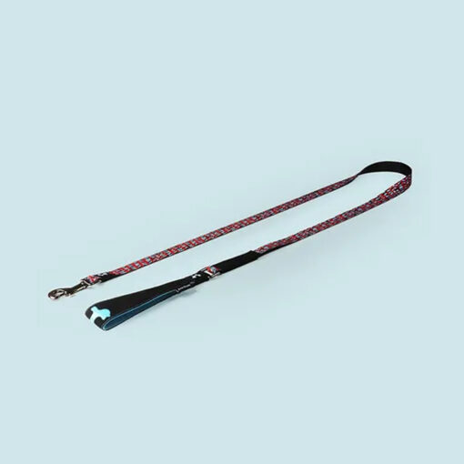 UP COMPLETE ME - Leash size Medium 20 x 1400 mm  Zebra Red