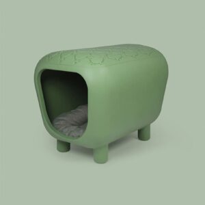 PANCUCCIA - Bench/Nest for dog and cats with  inner pillow Green MADE IN ITALY