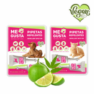 ME GUSTA Repellent anti-insect spot on with Geraniol for Cats 1.5ml X2