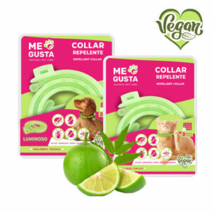 ME GUSTA Repellent luminiscent anti-insect collar with Geraniol for Dogs 57cm