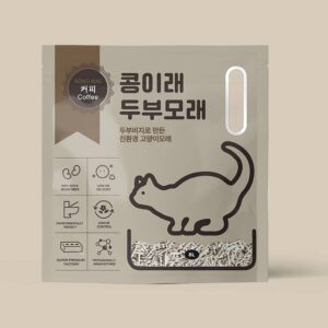 Kong Irae Ultra Clumping Tofu Cat Litter - Coffee 8L