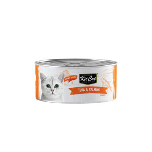 Kit Cat無穀物貓罐頭(吞拿+三文+Taurine)肉凍80gKC-2270