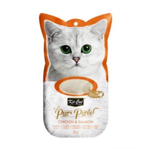 Kit Cat Purr Puree Chicken & Salmon 15g x 4 KC-874