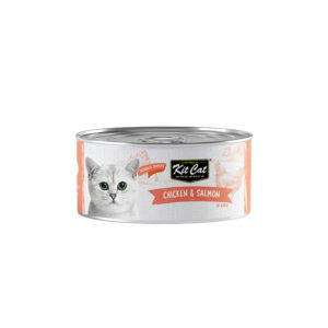 Kit Cat無穀物貓罐頭(雞+三文+Taurine)80g KC-2166